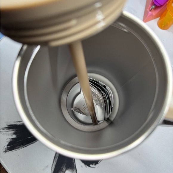 Simple Modern 40 oz Trek Leopard Print Tumbler Bronze Brass Brown - Picture 5 of 11